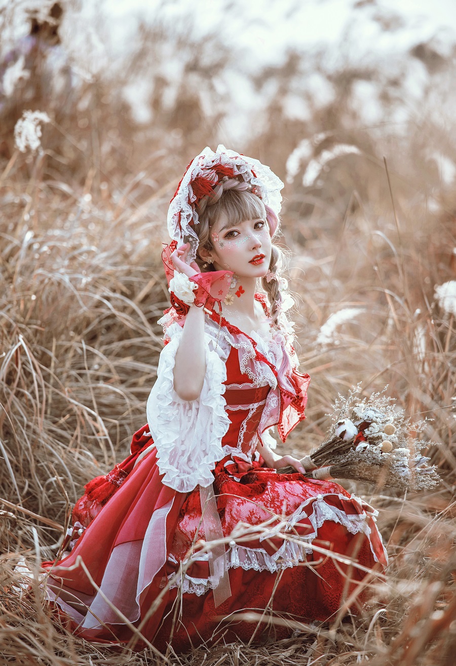 阿包也是兔娘-Lolita红裙[12P] 小姐姐 预览3图