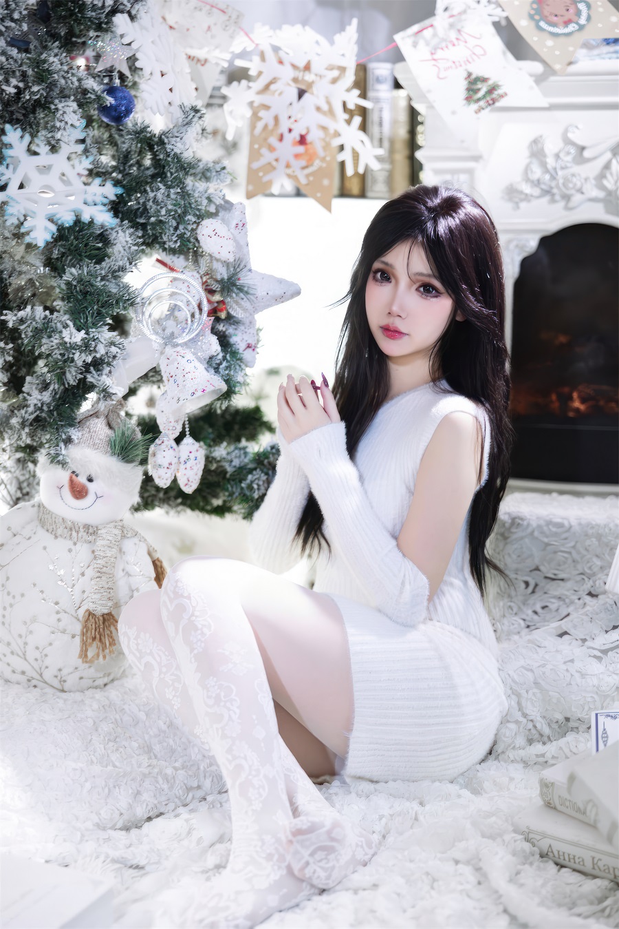 雪晴Astar-圣诞节-白雪[123P+2V] 小姐姐 预览1图