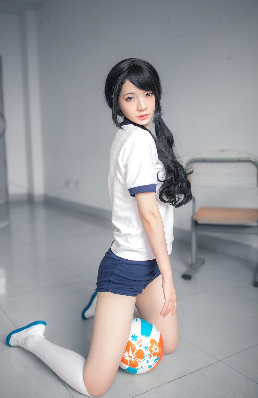 疯猫ss-制服少女写真集02-体操服白丝[46P] 小姐姐 预览2图