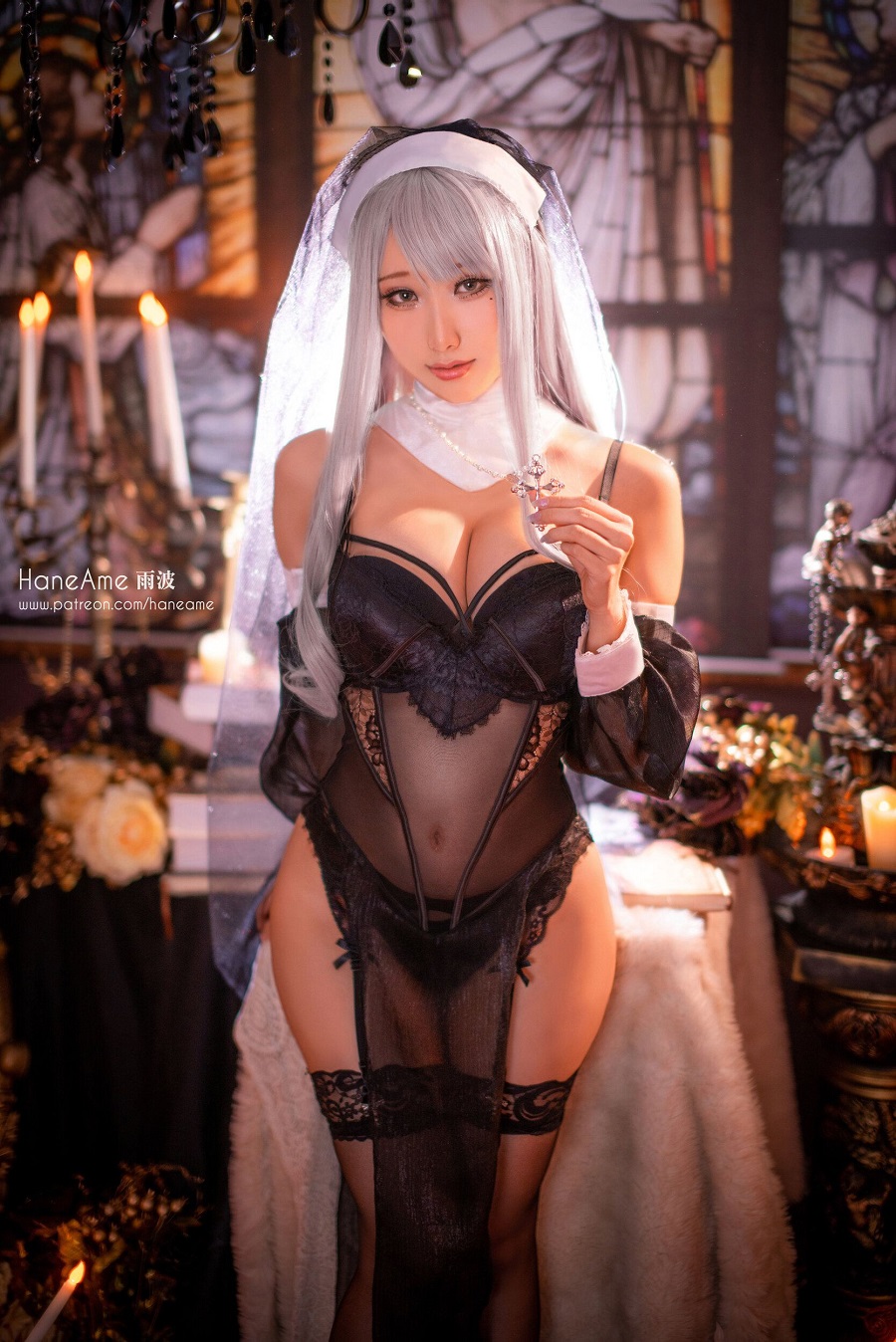 雨波_HaneAme-Sinful nun[18P] 小姐姐 预览1图