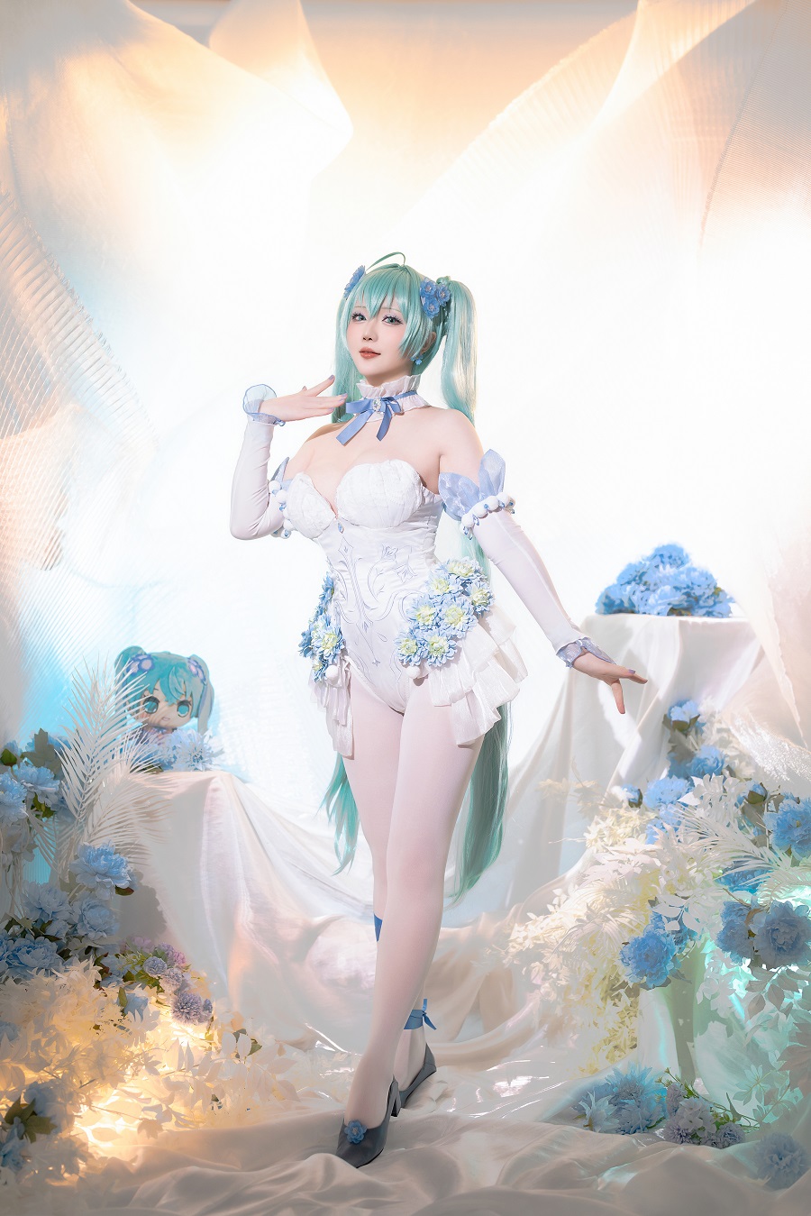 星之迟迟-24年2月计划A-初音未来-粉蝶花精灵[54P+1V] 小姐姐 预览1图