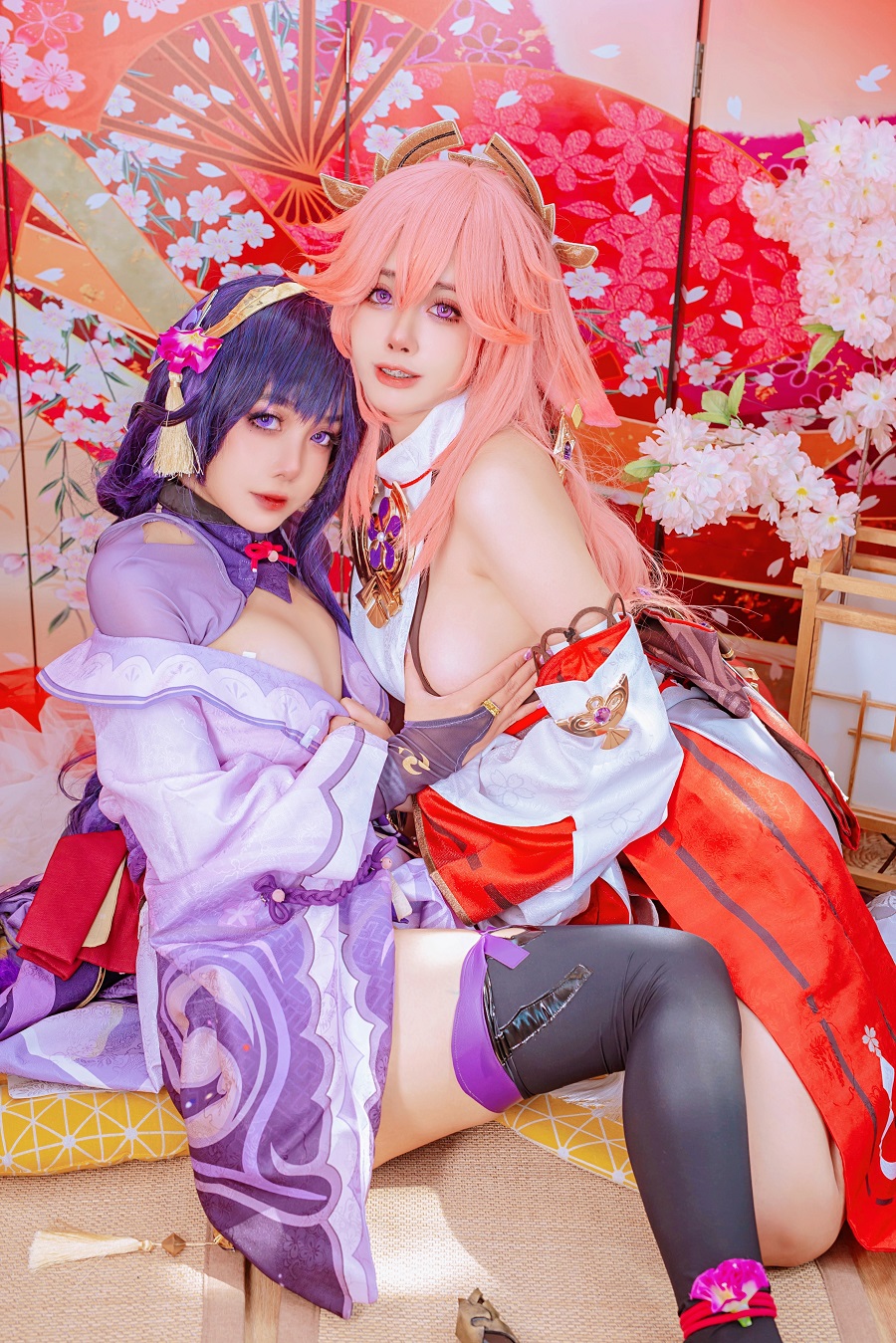 Byoru&Naoki Chan-Yae Miko & Raiden Shogun[102P+9V] 小姐姐 预览2图