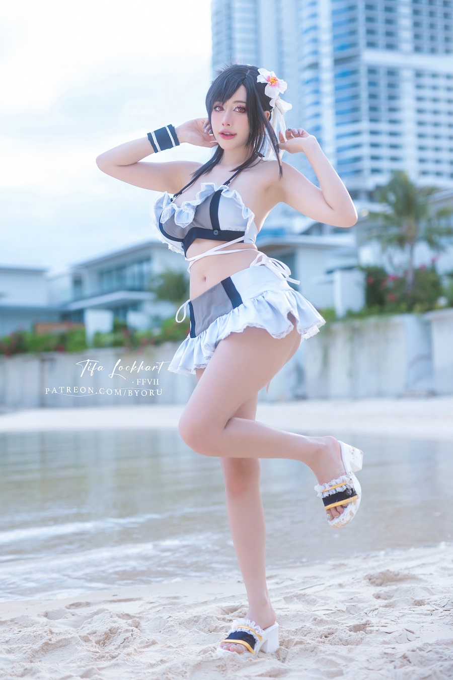 Byoru-Tifa Lockhart Swimsuit[65P+15V] 小姐姐 预览2图